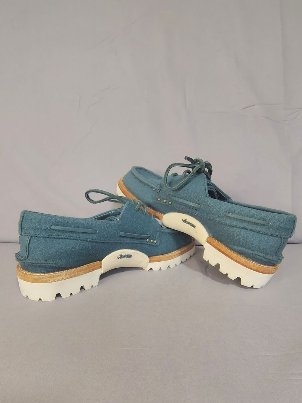 Sperry Men's Vibram Blue Suede Leather Loafers Size 8